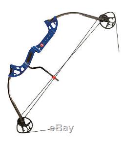 New PSE Archery Discovery 2 Youth Compound Bow Blue 29# Right Hand