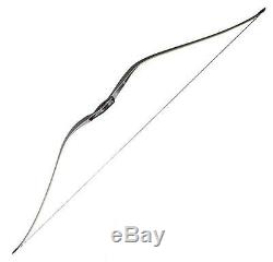 One Piece Traditional Wood Hunting Recurve Bow Longbow Horsebow Target Practice