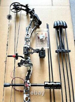 PSE Bow Madness XL 40-70# 25-30 3D Set Up Sight drop Rest arrows loaded lot