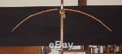 Pacific Yew Snakey Primitive style 40lbs@25 hunting bow selfbow Linen string