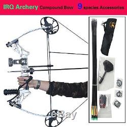Pro Compound Bow Right Hand Outdoor Hunting Bow Archery Sight Arrows Set 20-70lb