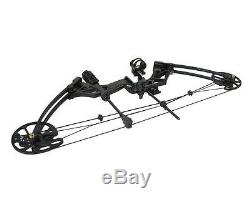 Pro CompoundBow Kit 30-75lbs RH Archery Hunting 16-32 Draw Length 320FPS Arrow