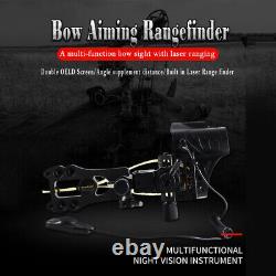 Pro Range Finder Archery Bow Sight 5 Pin Sight Ranging Bow Aiming Rangefinder