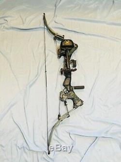 Rare Oneida Strike Eagle Bow Fishing Hunting RH 28-50-70 lbs Med Draw Excellent