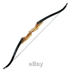 SAS Courage 60 Hunting Takedown Recurve Archery Bow Traditional Wooden