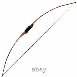 SAS Pioneer Traditional Wood Long Bow 68 Hunting Archery Longbow 50 LBs RH