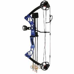 SAS Rex 55Lb Hunting Compound Bow Package with Bow Sight, Arrow Rest, Quiver, Bag