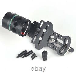 Single Pin Bow Sight Lightweight Hunting 1-Pin Compound Bow Sight Black