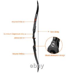 TOPARCHERY 56 Archery Recurve Bow 30-50lbs &12pcs Arrow & Bow Bag Bow Access