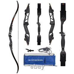 TOPARCHERY 56 Archery Recurve Bow 30-50lbs &12pcs Arrow & Bow Bag Bow Access