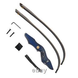 TOPARCHERY 60 Archery Takedown Recurve Bow RH 25-50lbs Wooden Bow&Arrow Set