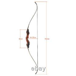 TOPARCHERY 60 Hunting Bow Set 30-50lb Takedown Recurve Bow RH Laminated Limbs