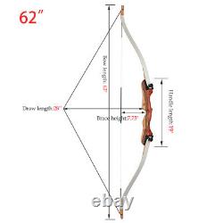 TOPARCHERY 62 Archery Takedown Recurve Bow & Arrows Bow Outdoor Hunting SET