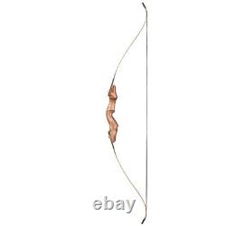 TOPARCHERY Archery 60'' Recurve Bow Wooden Riser 30-50lbs for RH Hunting Target
