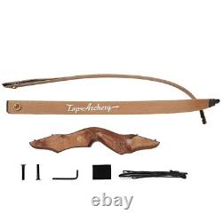 TOPARCHERY Archery 60'' Recurve Bow Wooden Riser 30-50lbs for RH Hunting Target