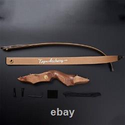 TOPARCHERY Archery 60'' Recurve Bow Wooden Riser 30-50lbs for RH Hunting Target