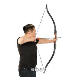 TOPARCHERY Laminated Takedown Recurve Bow Hunting & Target Arrows Quiver Set