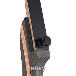 TOPARCHERY Wooden Riser Takedown Recurve Bow 62 for Hunting & Target Practice