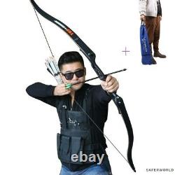 Takedown Recurve Bow Archery Metal Shooting Hunting Training Alloy Fiberglass S