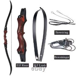 Toparchery Archery 58 ILF Recurve Bow + 6x Carbon Arrows for RH Hunting Target
