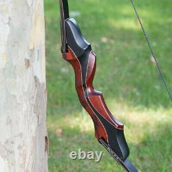 Toparchery Archery 58 ILF Recurve Bow + 6x Carbon Arrows for RH Hunting Target