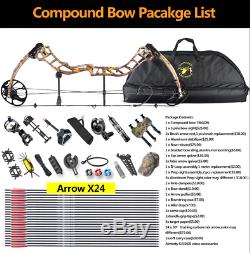 Topoint Trigon Compound Bow Right Hand Package Arrows Archery Target Hunting Set