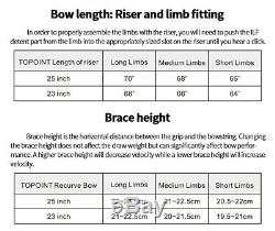 Topoint Unison Archery 25 Recurve Bow Riser Aluminum Alloy 6061-T6 F Hunting Sh