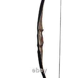 Traditional 54 Archery Wooden Recurve Bow Longbow 20-70lbs Handmade Bow Hunting