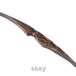 Traditional 54 Archery Wooden Recurve Bow Longbow 20-70lbs Handmade Bow Hunting