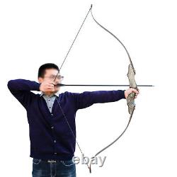 Traditional Archery 60 Takedown Wooden Recurve Bow and Arrow RH/LH for Hunting