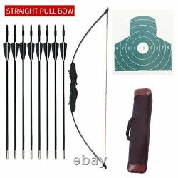 Traditional Archery Mongolian Horsebow 40# Hunting Recurve Bow Wooden Arrows Set