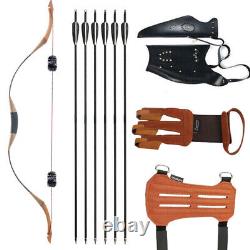 Traditional Recurve Bow 30-50lbs Takedown Mongolian Horsebow Archery Hunting