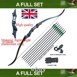 UK 50lb Outdoor Shoot Takedown Recurve Archery Bow Set Right Hand Hunting Target