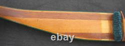 Vintage 1960's Root Archery Field Master Custom Wood Recurve Bow 66 28 44lb RH