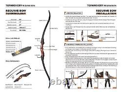 Wooden Riser 60 Archery Hunting Takedown Recurve Bow and Arrow, Bow Case Set