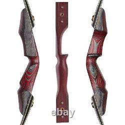 Wooden Riser Archery 58'' Takedown Recurve Bow and Arrows Set 30/40/50lb Hunting