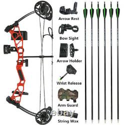 Youth Compound Bow Arrows Set Outdoor Beginner Archery Shooting Hunt Junior Gift