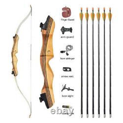 Youth Takedown Recurve Bow 12-20lbs Wooden Archery Beginner Practice Shoot Gift
